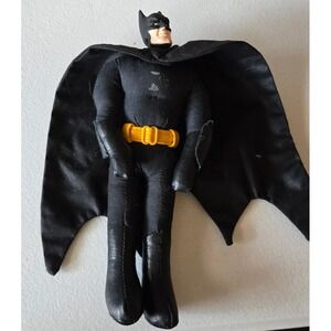 1989 Applause‎ Batman 8" Plush Toy Retro DC Comics Doll Missing Chest Emblem